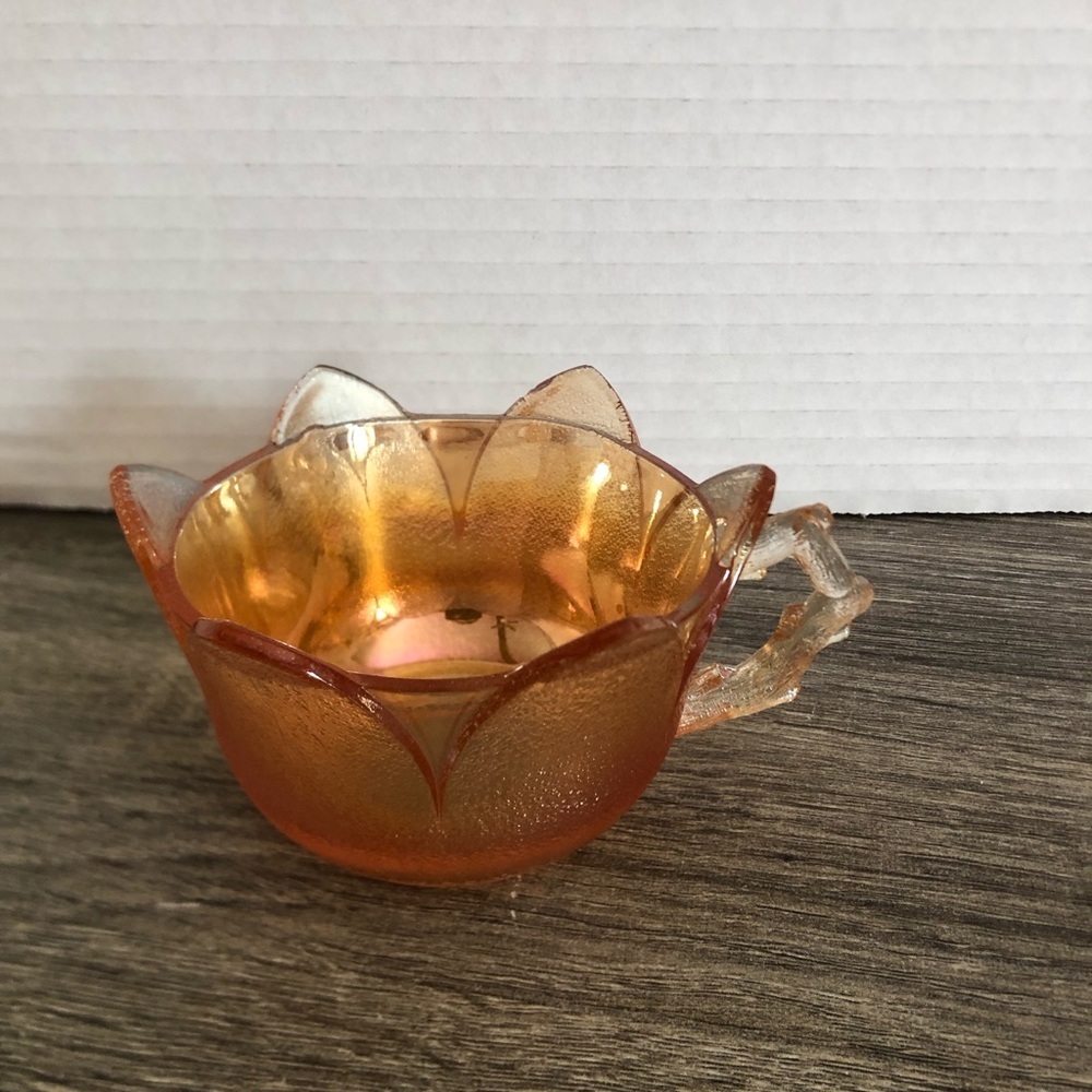 Antique Westmoreland Marigold Carnival Glass Mug